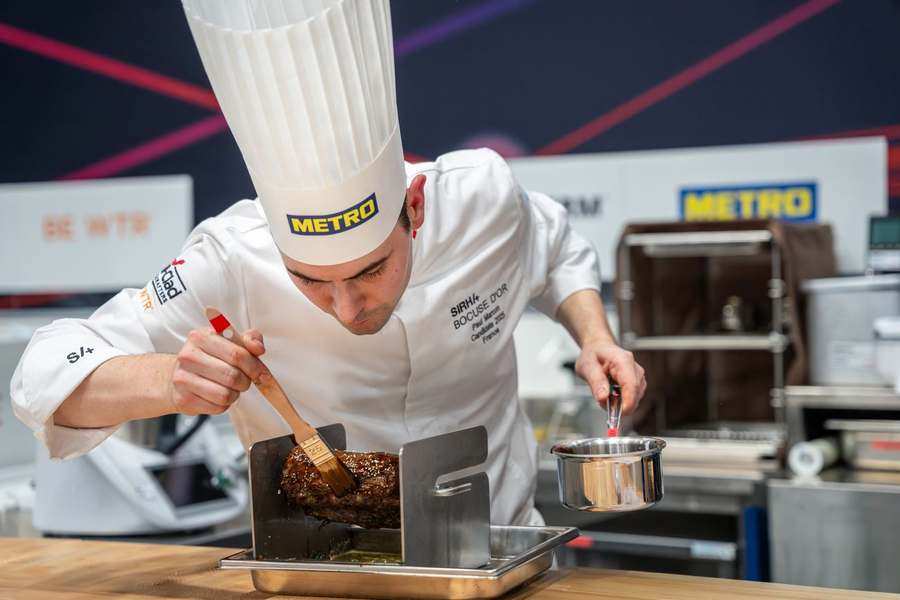 Détail d'un dressage lors du concours Bocuse d'Or