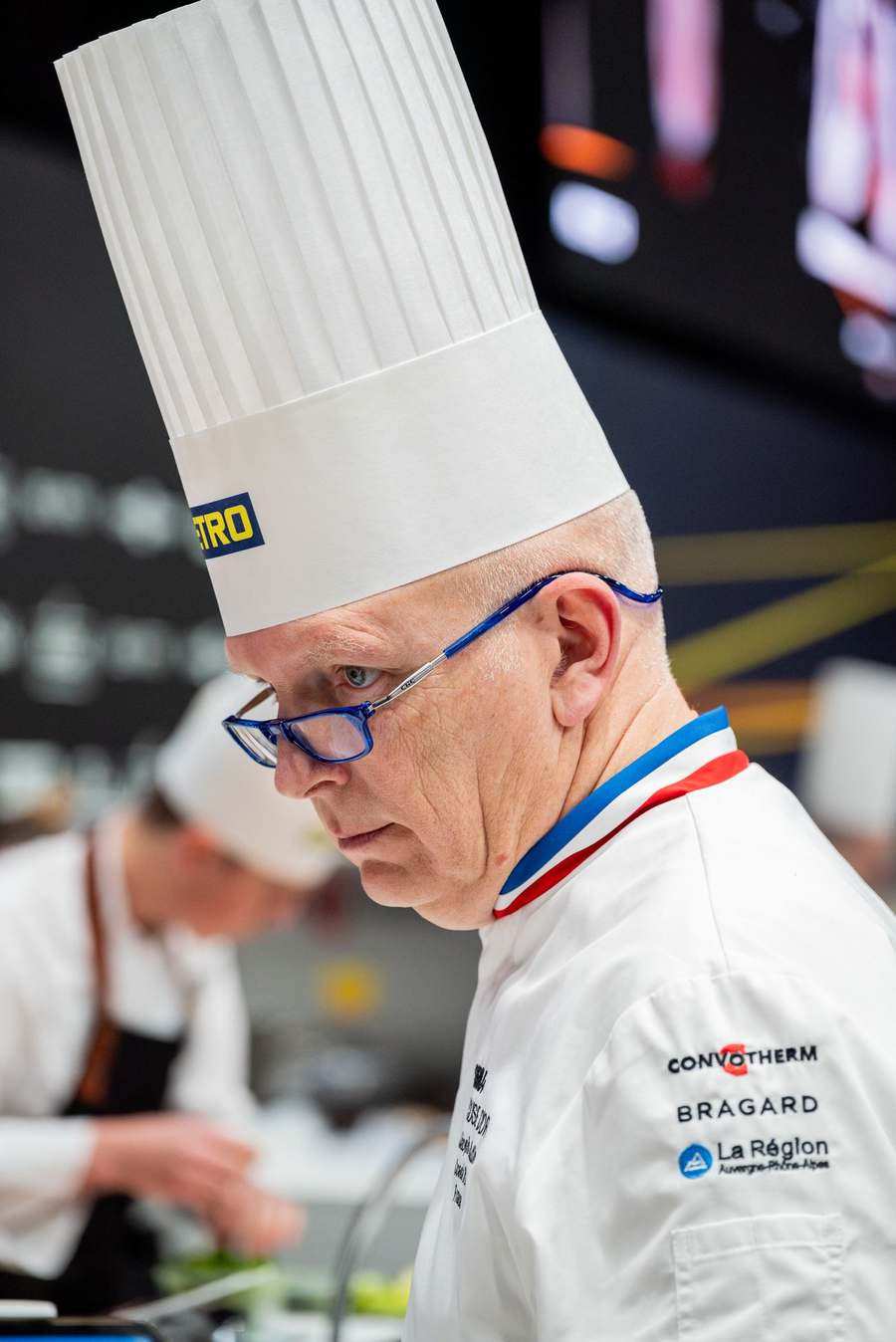 Finition d'un dressage, concours Bocuse d'Or