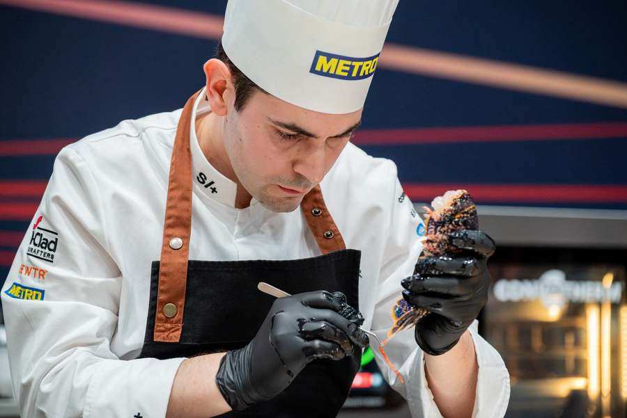 Regard concentré d'un candidat, Bocuse d'Or