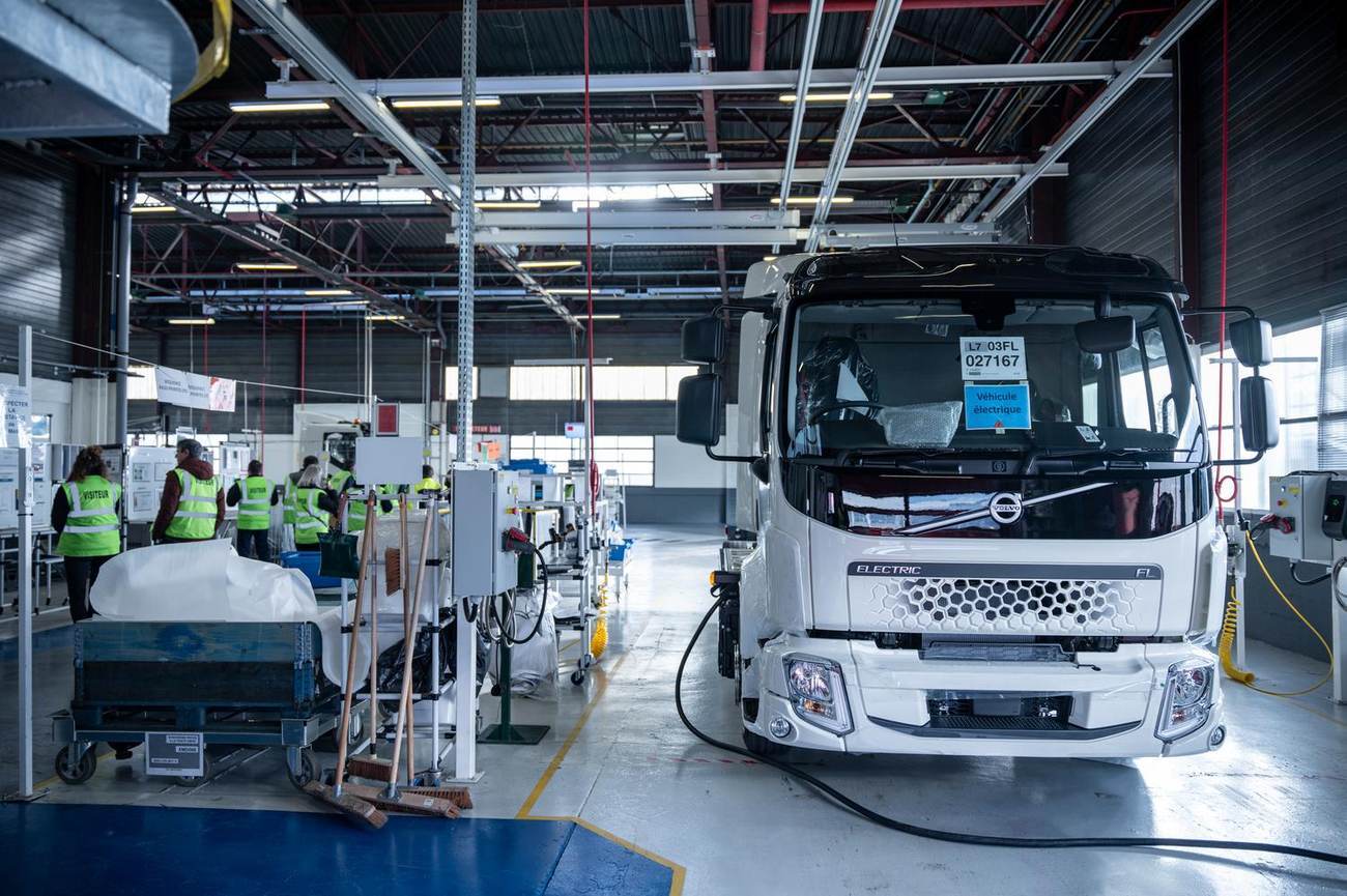 Camion Renault Trucks en fin de ligne de production