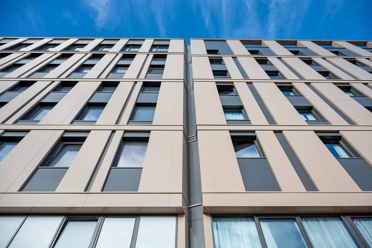 Façade achevée, ouvrage Soprema
