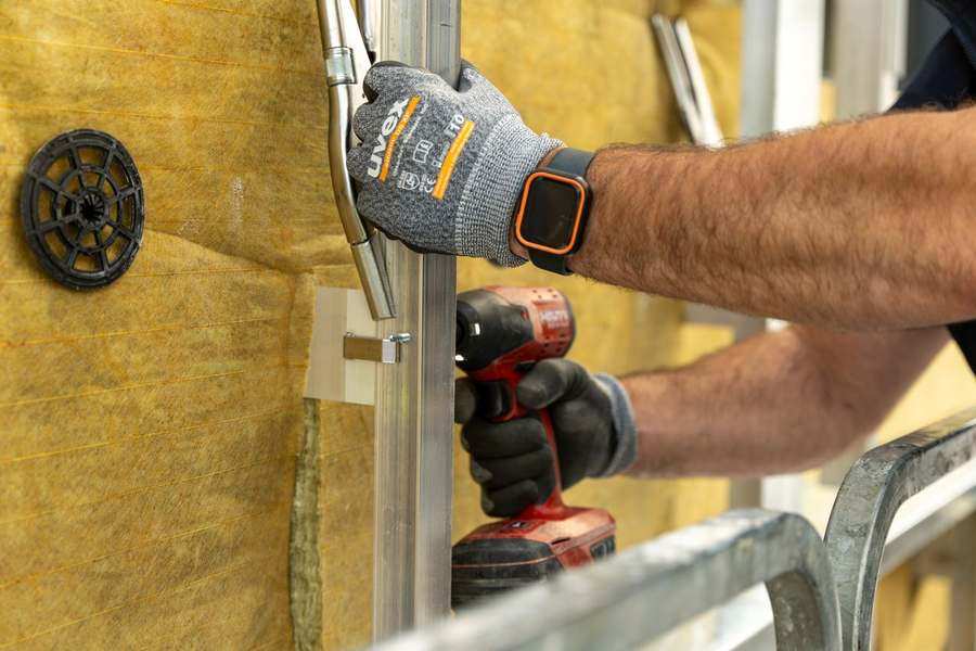 Détail technique d'une façade Soprema
